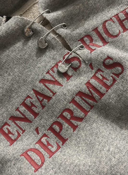 Enfants Riches Déprimés New Classic Logo Hoodie With Pins