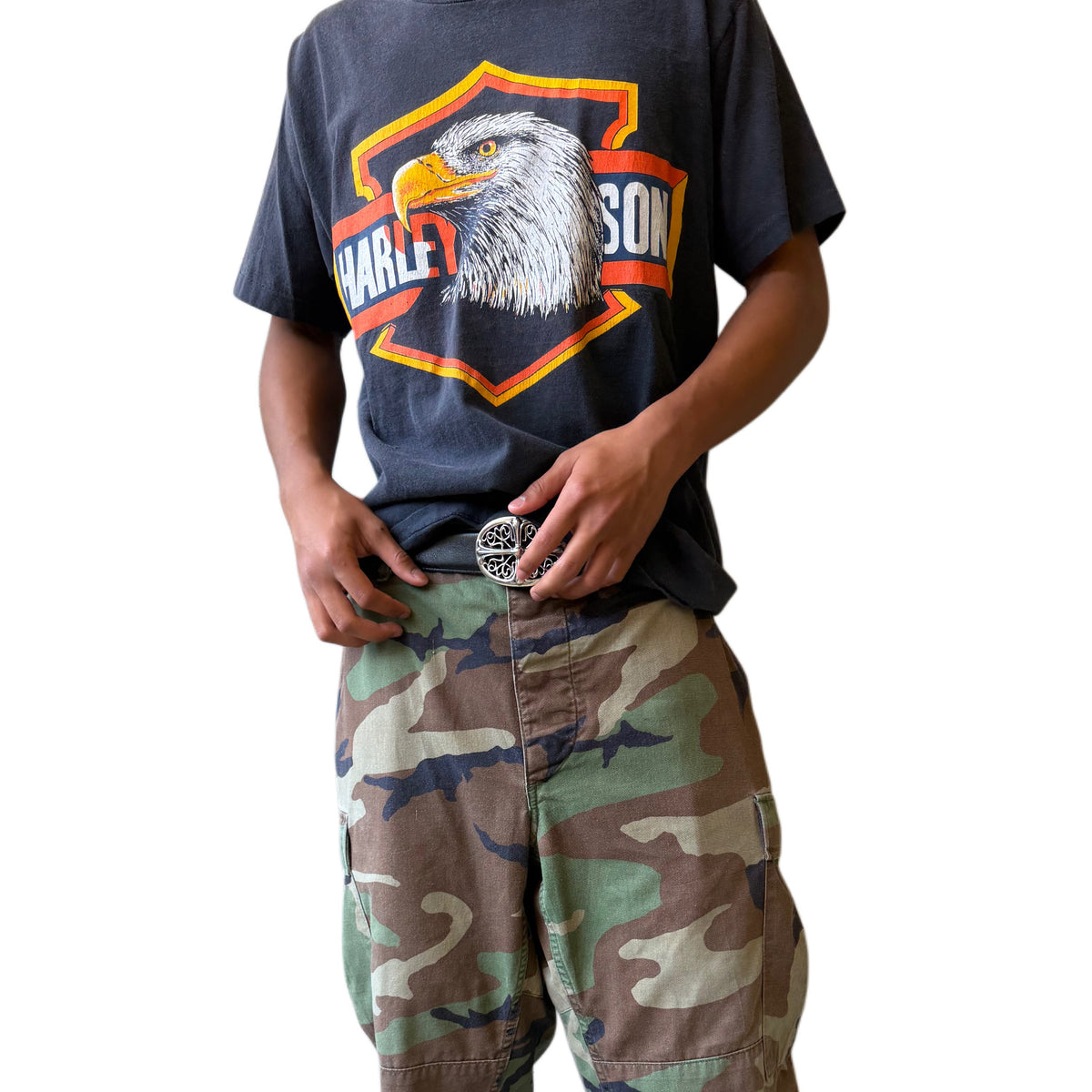 90’s Harley Davidson Eagle Portrait Made in U.S.A Tee