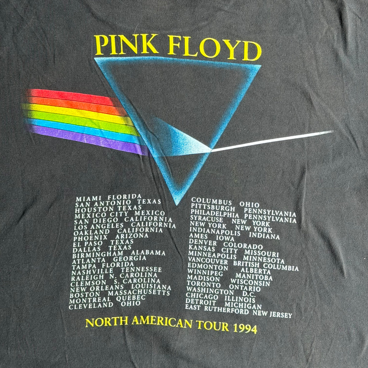 1992–1994 Brockum Pink Floyd The Dark Side of the Moon Tee
