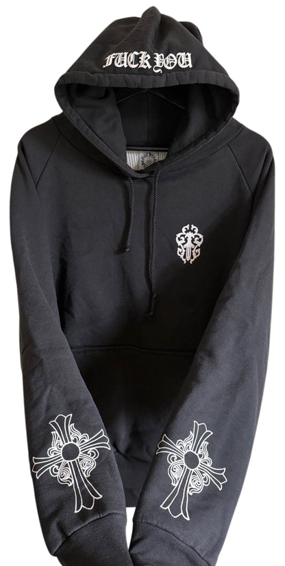 Vintage Chrome Hearts Thermal Lined  "Fuck You" Hoodie