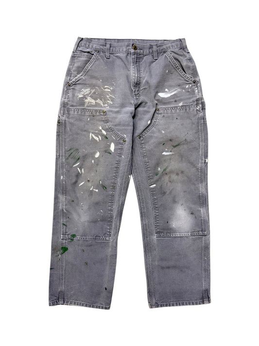 Grey Paint Splatter Carhartt Double Knee