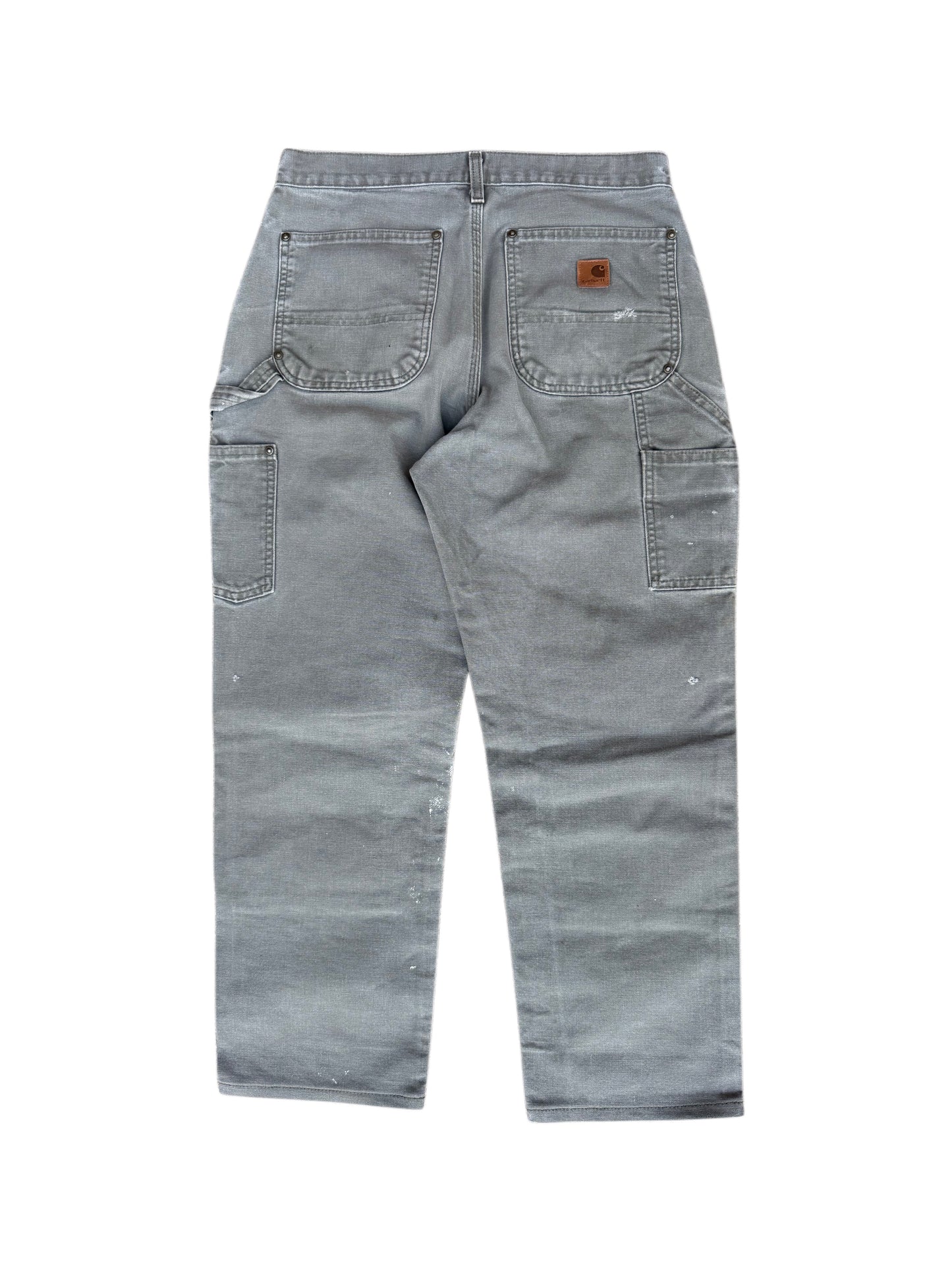 Green Faded Out Paint Splat Carhartt Double Knee