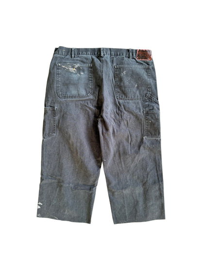 Faded Out Black Carpenter Capri