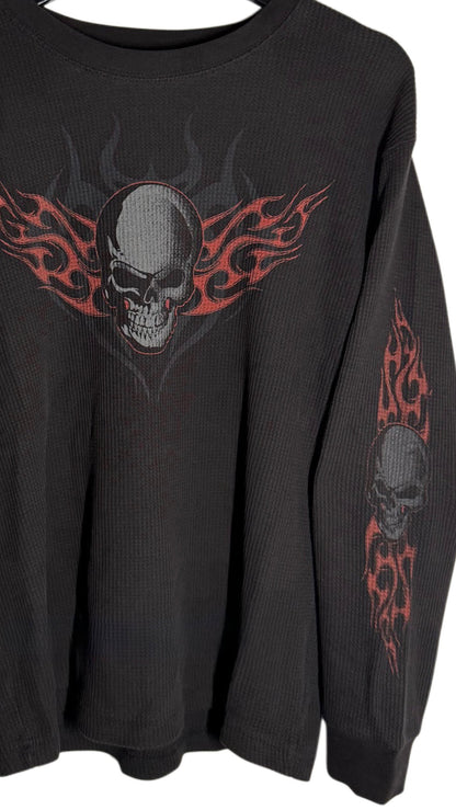 Vintage Thermal Flame Skully