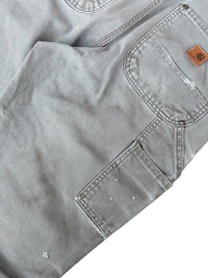 Green Faded Out Paint Splat Carhartt Double Knee