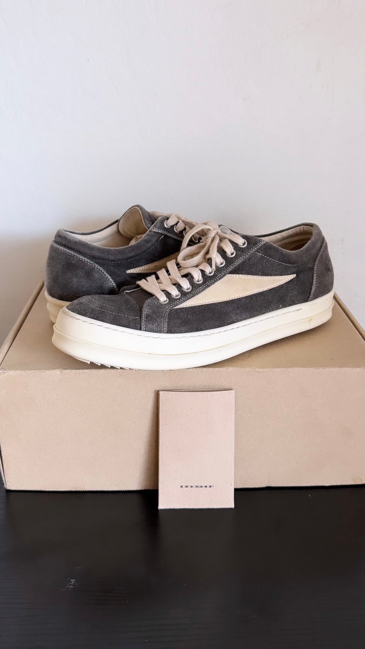 Rick Owens Drkshdw Vintage Dark Dust Milk Vans