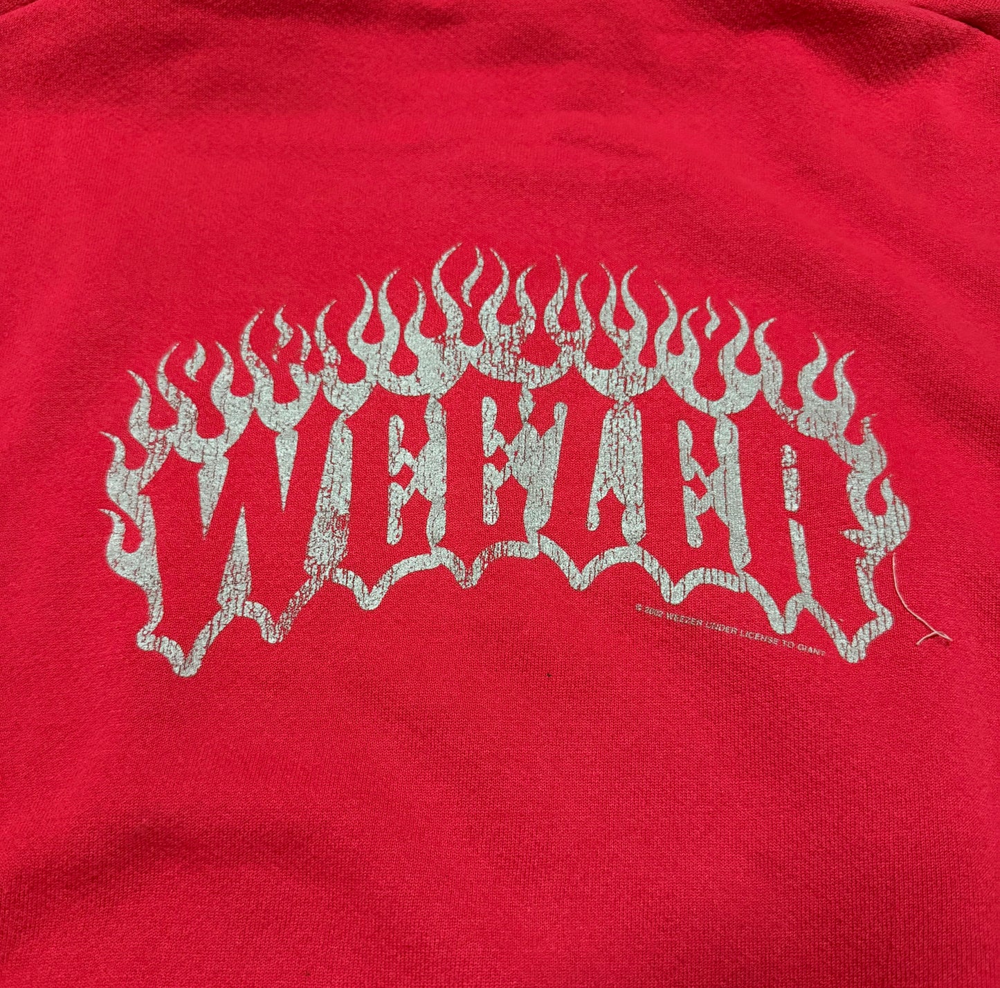 02’ Weezer Tour Flame Zip Up