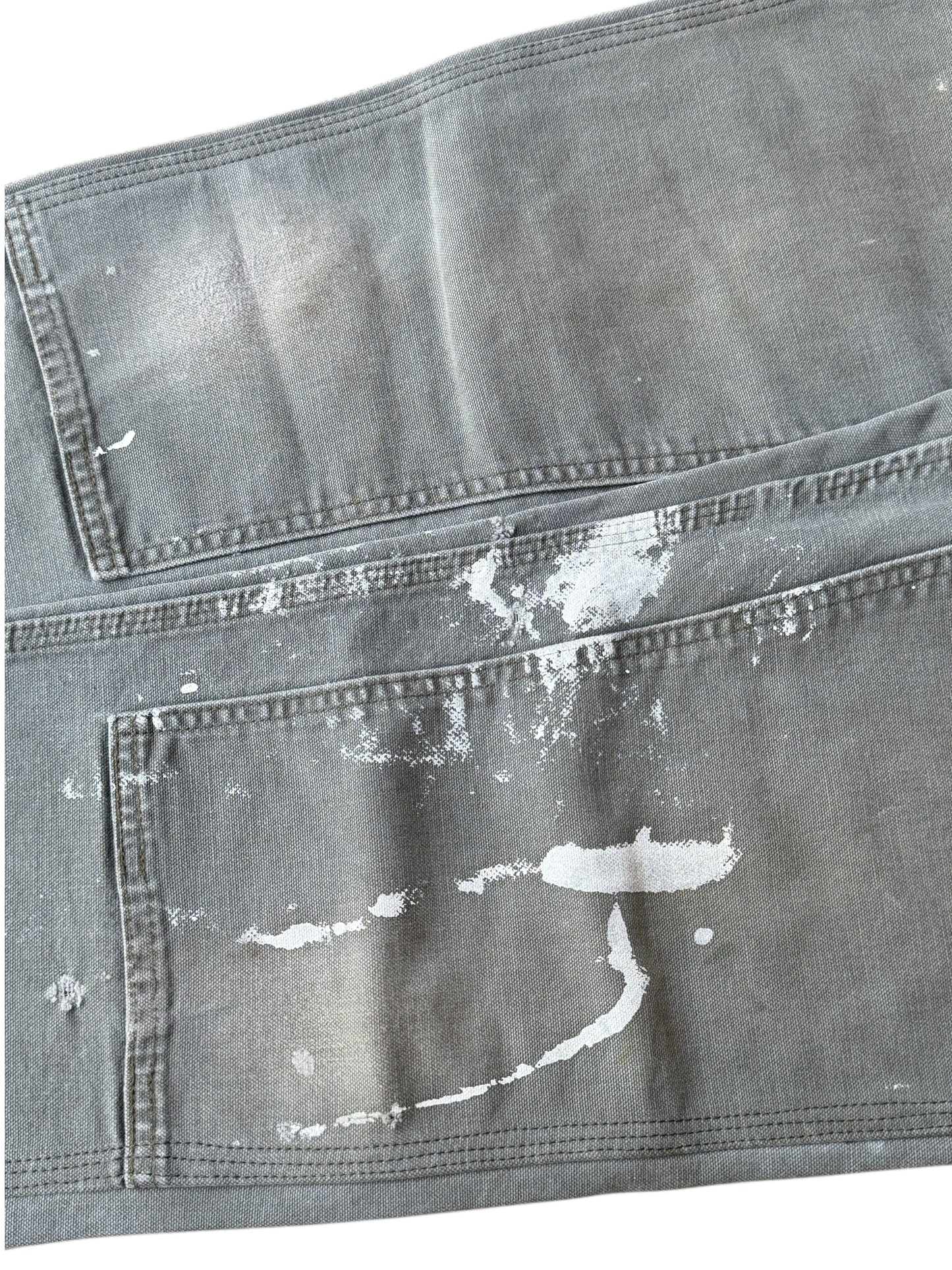 Green Faded Out Paint Splat Carhartt Double Knee
