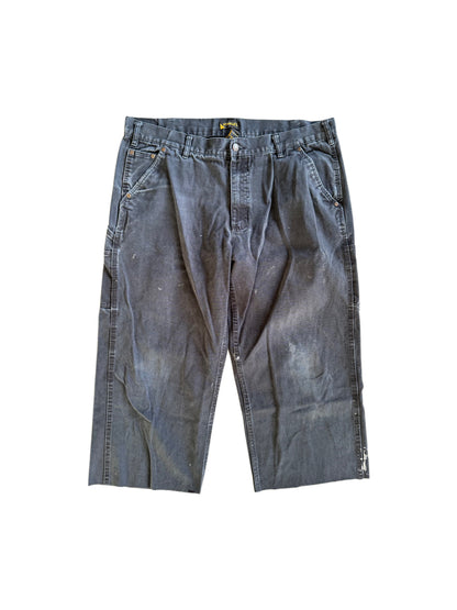 Faded Out Black Carpenter Capri