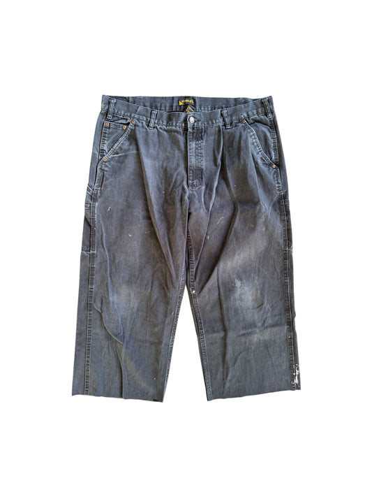 Faded Out Black Carpenter Capri
