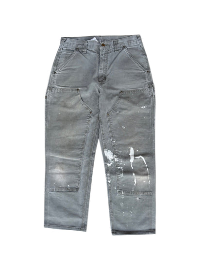 Green Faded Out Paint Splat Carhartt Double Knee