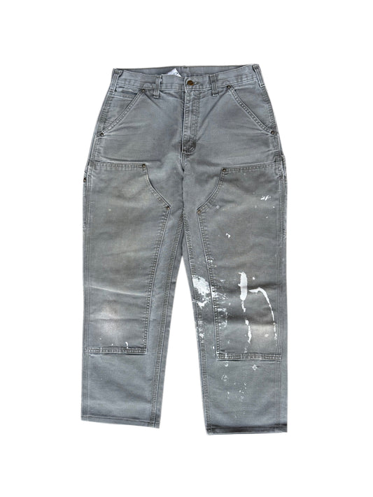 Green Faded Out Paint Splat Carhartt Double Knee