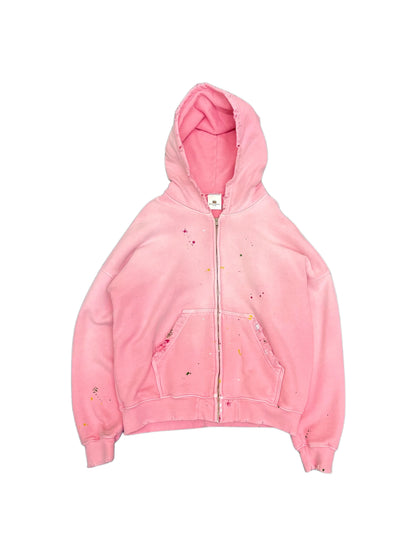 MoojiMooji Paint Splatter Pink Zip Up